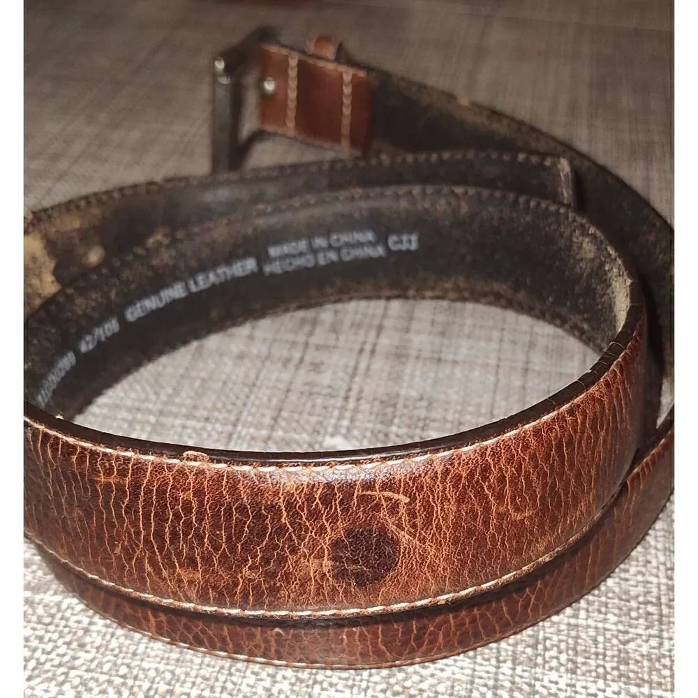Columbia Brown genuine leather belt 12CO0289 Size 42 great quality